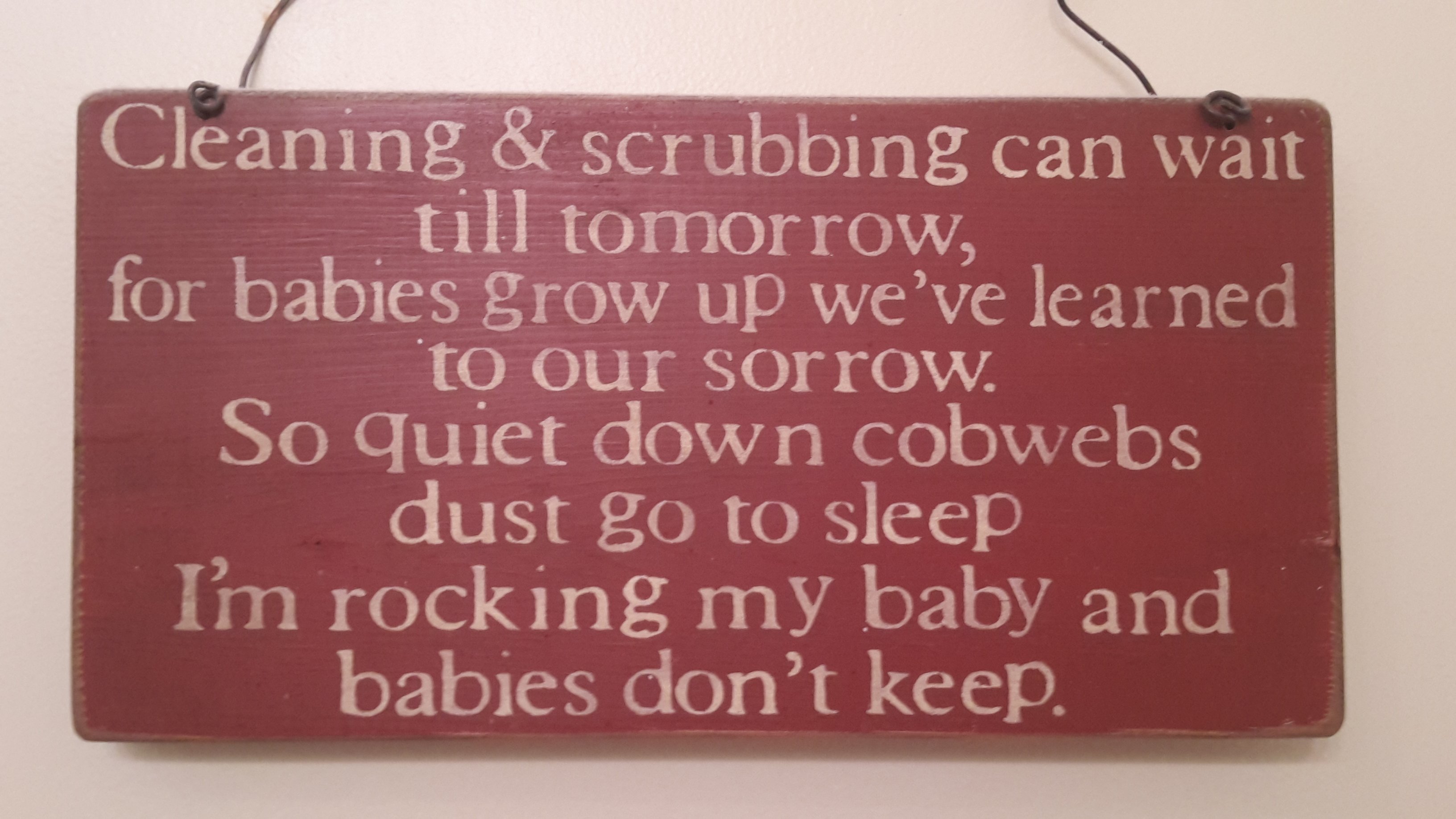 Babies don't keep