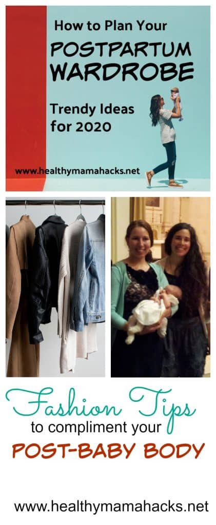 Are you wondering what to wear during your postpartum recovery? Get these great wardrobe tips and ideas for new moms. Here's how you can "dump the frump" and look chic and stylish instead! Plus many great tips for dressing comfortable and cute during your 4th trimester! #postpartum, #postpartumwardrobe, #4thtrimester, #nursingclothes, #newmomclothing