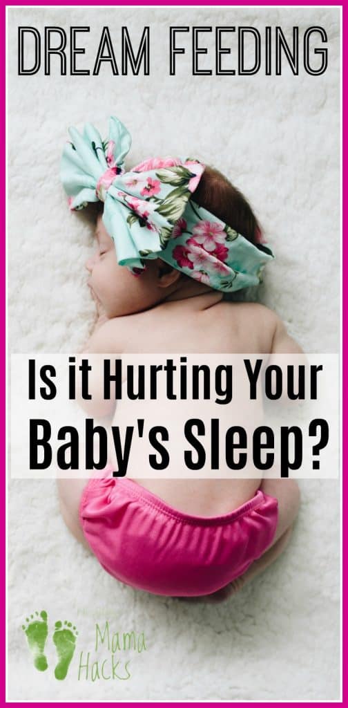 What are the pros and cons of a dream feed? When is dream feeding helpful for parents and babies and when should you ditch the dream feed? #dreamfeed, #dreamfeeding, #babysleep, #newbornsleep