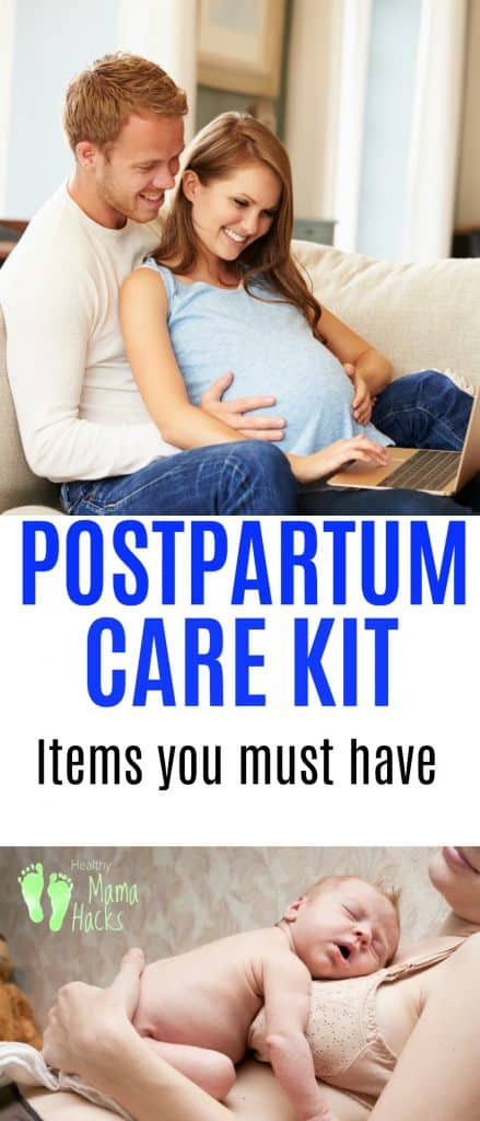 Don't forget to plan for your postpartum recovery with this natural postpartum kit checklist! Download this free printable checklist and start stocking up on the best postpartum recovery supplies! #postpartum, #4thtrimester, #postpartumcarekit, #postpartumsupplies, #postpartumrecovery